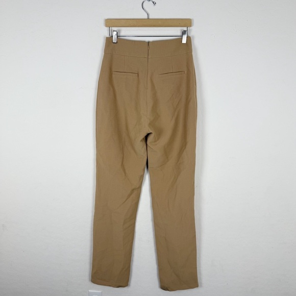 Odd Muse The Ultimate Muse Straight Leg Trousers in Camel - Picture 7 of 14